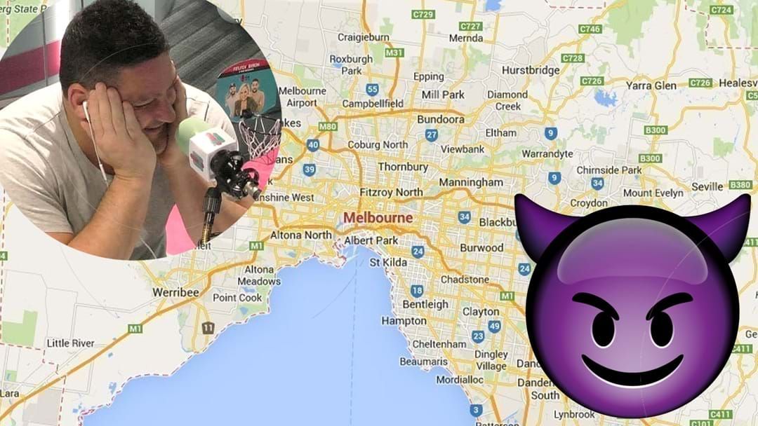 Article heading image for Fifi, Fev & Byron REVEAL Melbourne's SLEAZIEST Suburbs! 