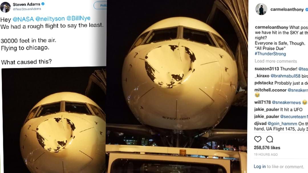 Article heading image for NBA Team's Plane Sustains Massive Dent Mid-Flight