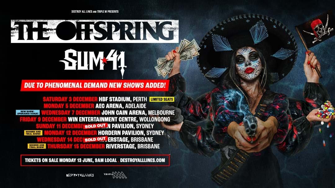 Article heading image for The Offspring & Sum41 Reveal NEW Aus Tour Dates
