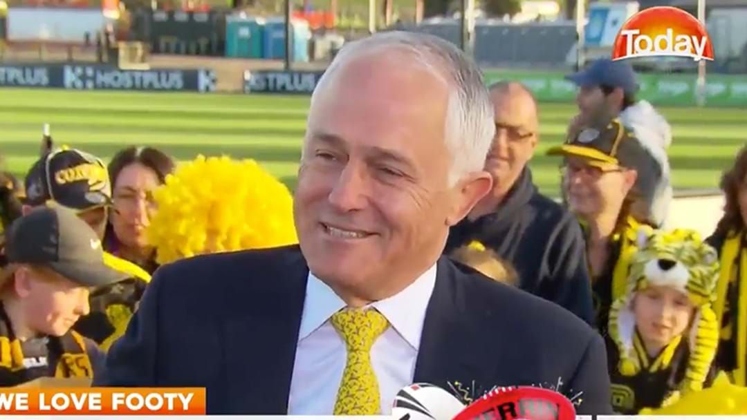 Article heading image for Malcolm Turnbull Reveals His AFL Grand Final Tip