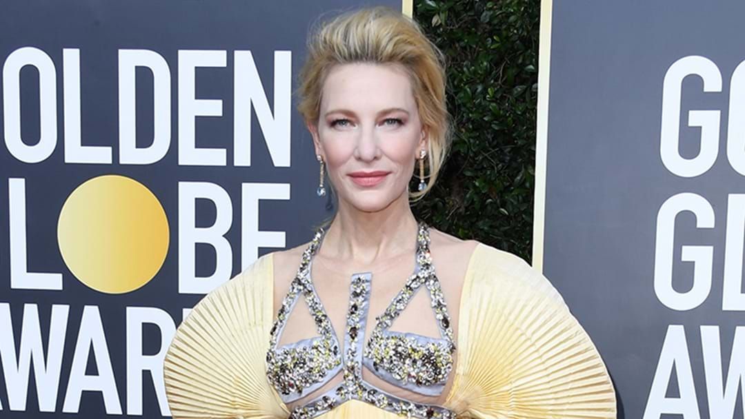 Article heading image for Cate Blanchett Shares A Shout Out To Our Firefighters On Stage At The Golden Globes 