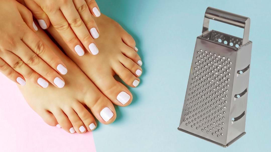 Article heading image for Ash Pollard Had A Food Grater Taken To Her Feet In A Professional Pedicure