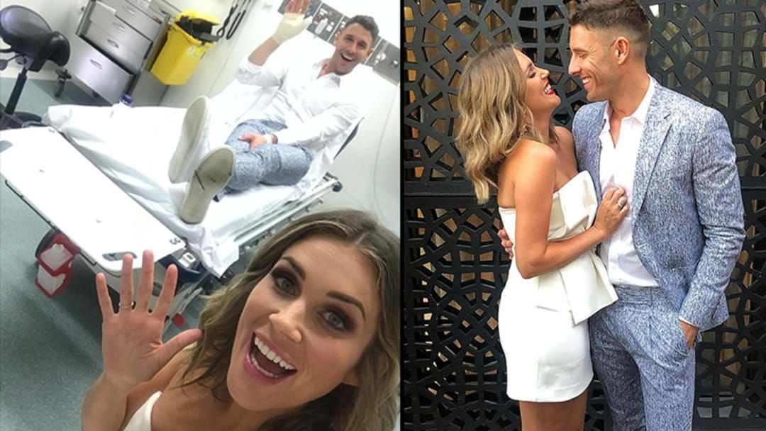 Georgia Love And Lee Elliott Spent NYE In Hospital After Sparklers Exploded  In Lee's Hand | Hit Network