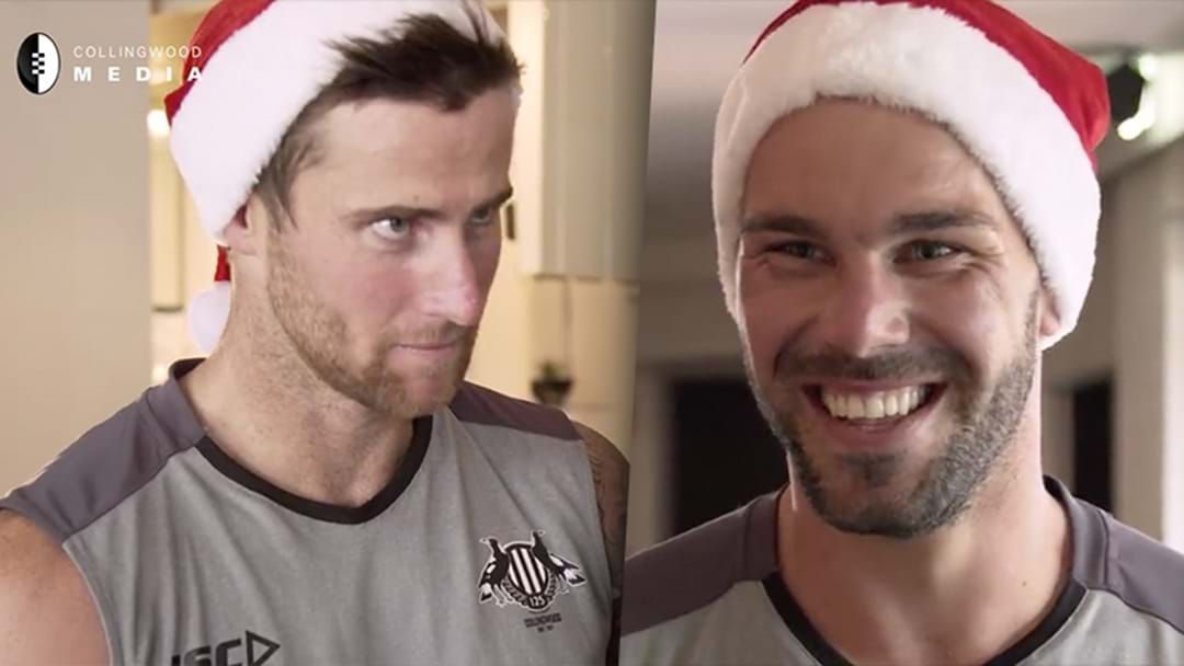 Article heading image for Collingwood's Christmas Vid Takes The Piss Out Of Travis Cloke