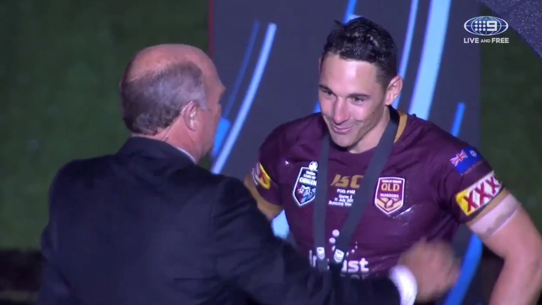 Article heading image for Billy Slater Becomes The First Losing Player To Win The Wally Lewis Medal