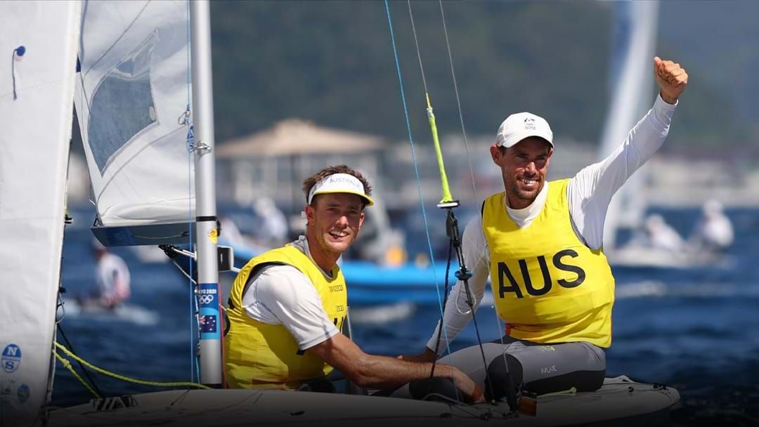 Article heading image for Newcastle's Will Ryan Sails To Gold With Teammate Mat Belcher