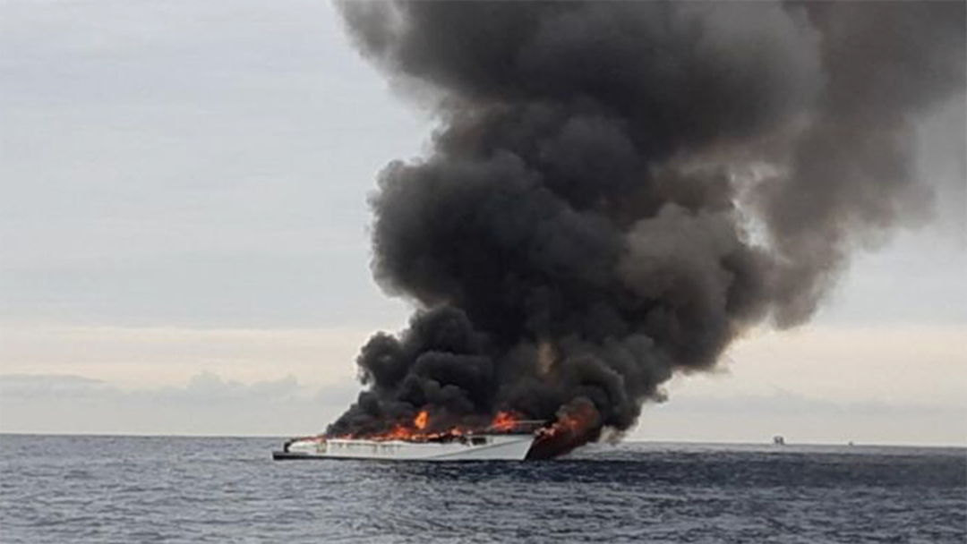 Article heading image for Gold Coast Whale Watching Boat Erupts Into Flames 