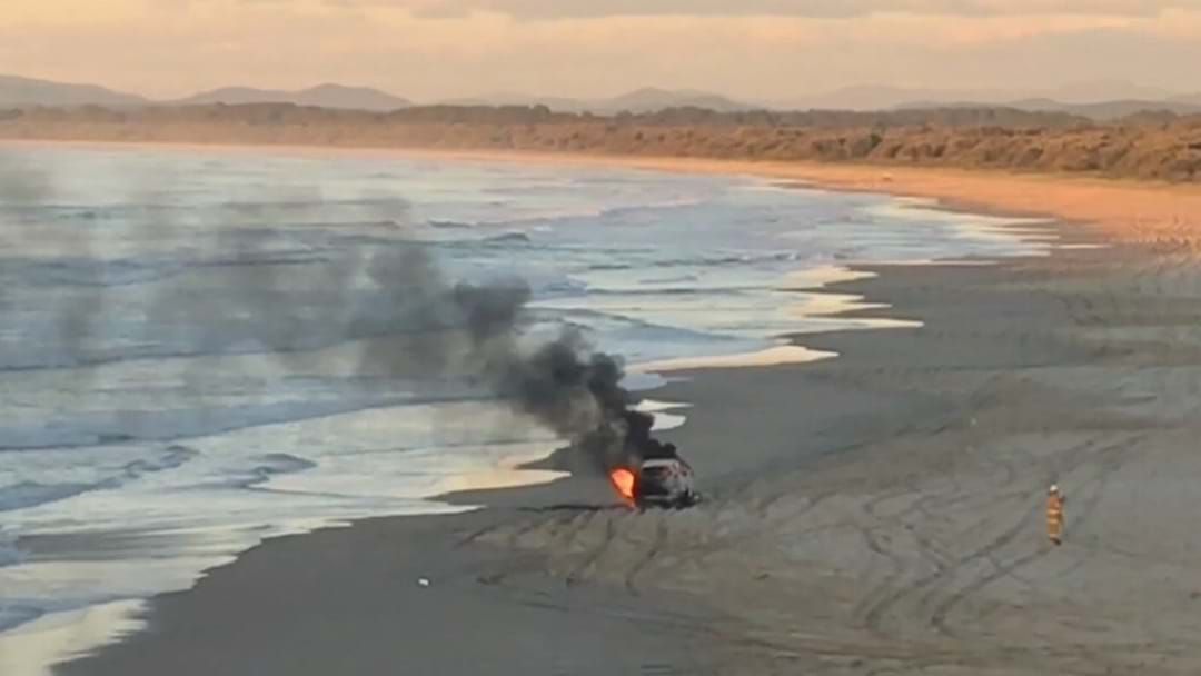 Article heading image for Car Fire on Coffs Harbour Beach