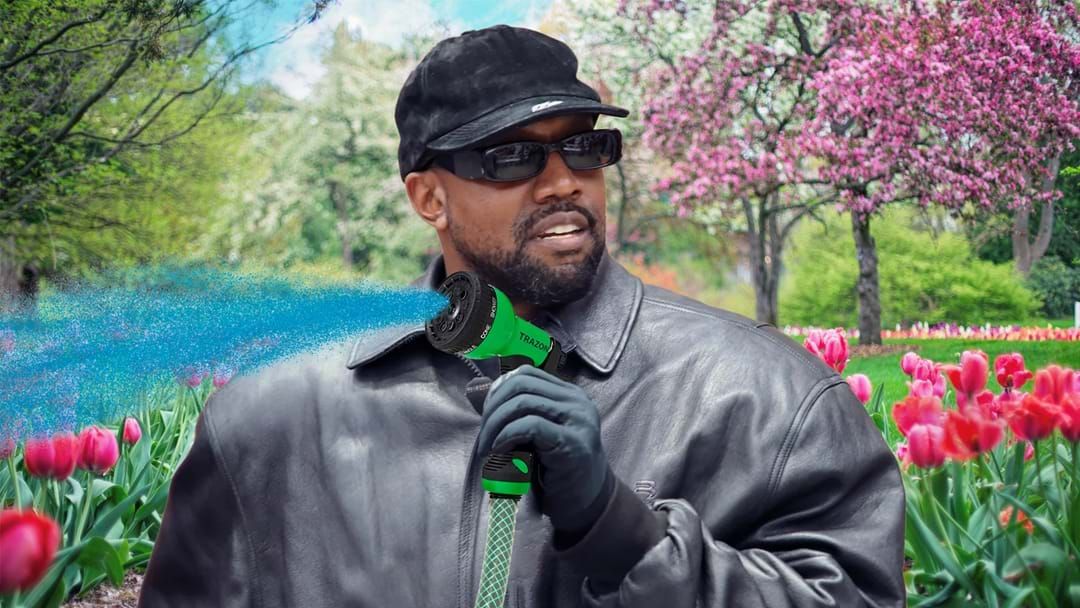 Article heading image for Kanye West Reveals His Favourite Hose Nozzle Setting