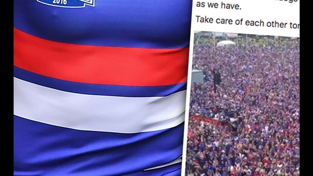 Article heading image for The Western Bulldogs Have Botched The Heck Out Of This Facebook Post