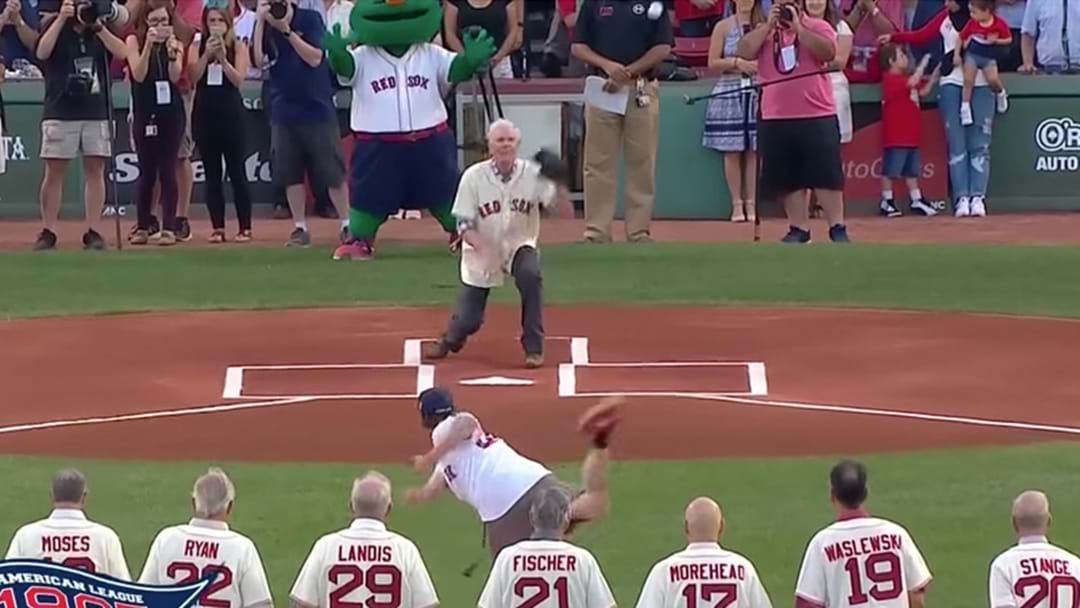 Article heading image for Red Sox Fan's First Pitch Goes Horribly Wrong