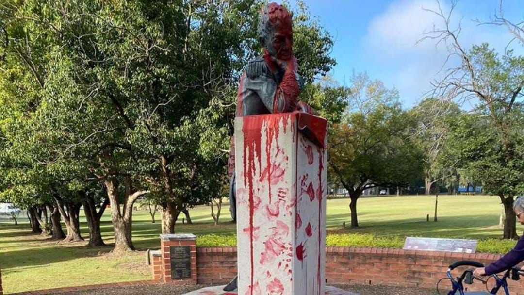 Article heading image for Police Investigate Vandalism Of Sydney Statue On Anzac Day 