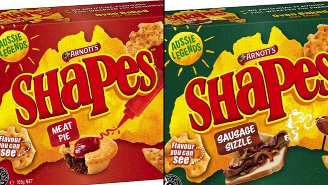 Article heading image for Arnott's Set To Release Sausage Sizzle And Meat Pie Flavoured Shapes