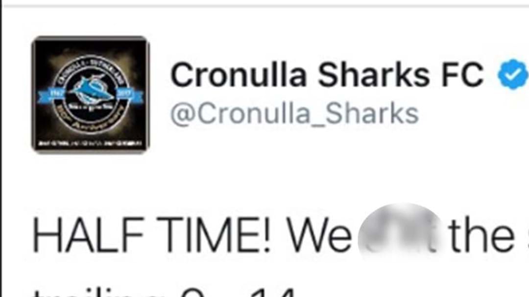 Article heading image for VERY Unfortunate Typo Reveals Sharks Woes After Trailing At Half-Time