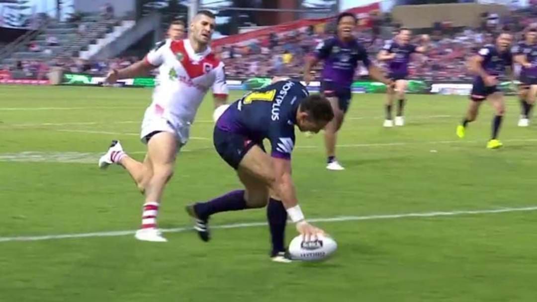 Article heading image for Billy Slater Scores First Try In 721 Days...And Then Grabs A Double