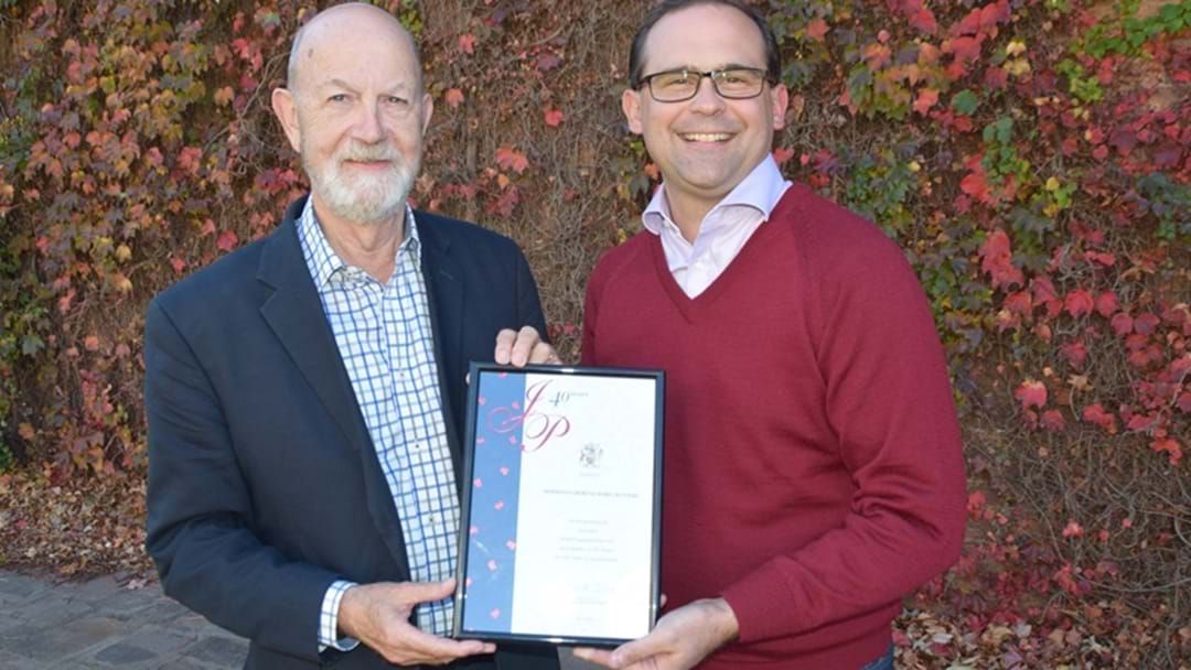 Article heading image for Retired Pastor Honoured for Service to the Community
