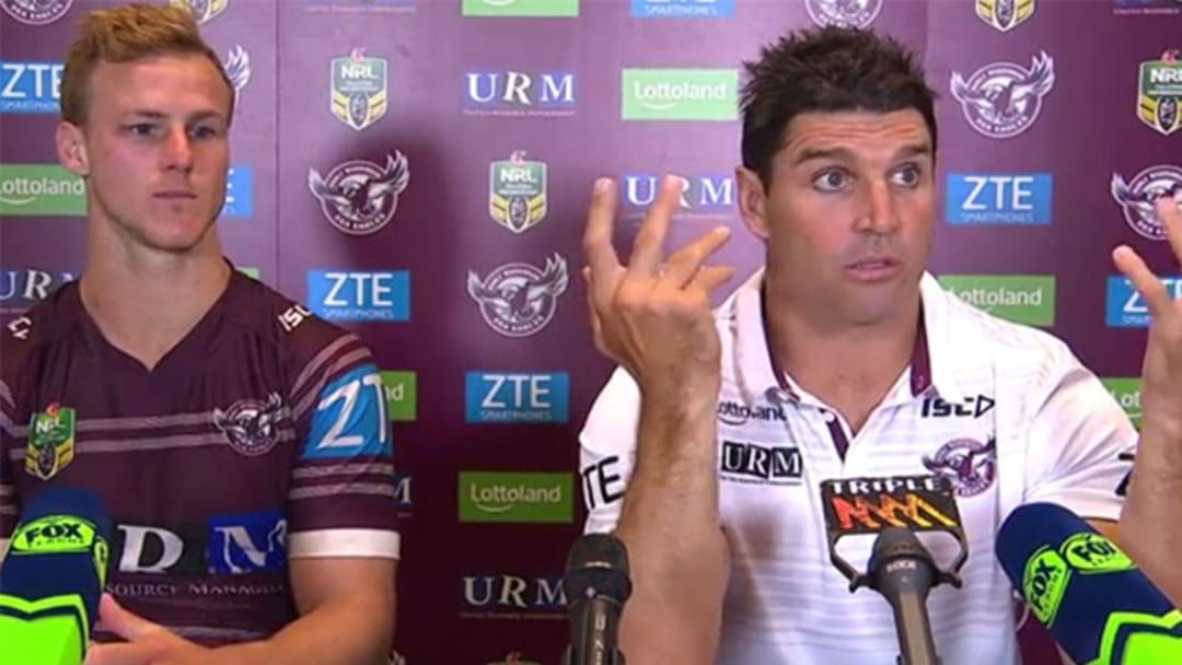 Article heading image for LISTEN | Trent Barrett and Daly Cherry-Evans' Fascinating Press Conference
