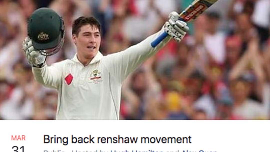 Article heading image for People Are Planning To Gather In Melbourne For The “Bring Back Renshaw Movement”