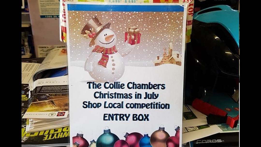 Article heading image for Collie Christmas in July Shop Local Competition