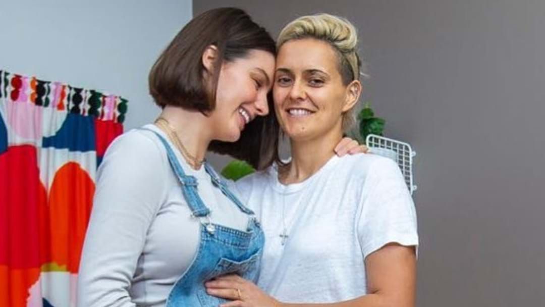 Article heading image for AFLW Star Moana Hope & Wife Isabella Carlstrom Have Welcomed A Baby!