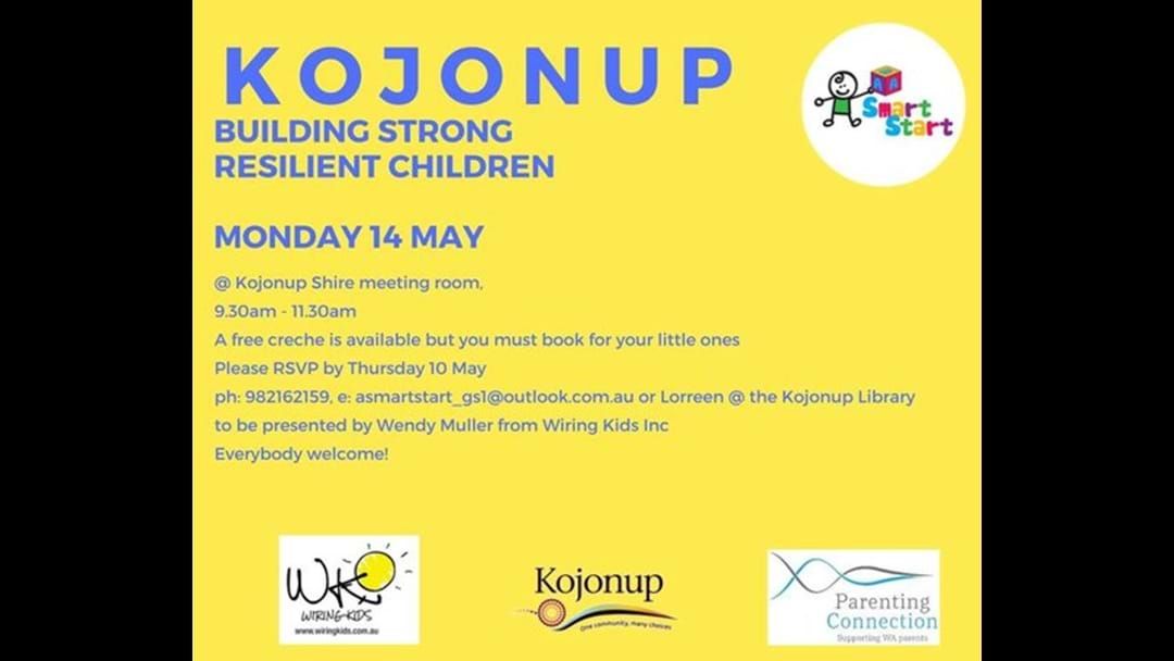 Article heading image for Kojonup – Building Strong Resilient Children