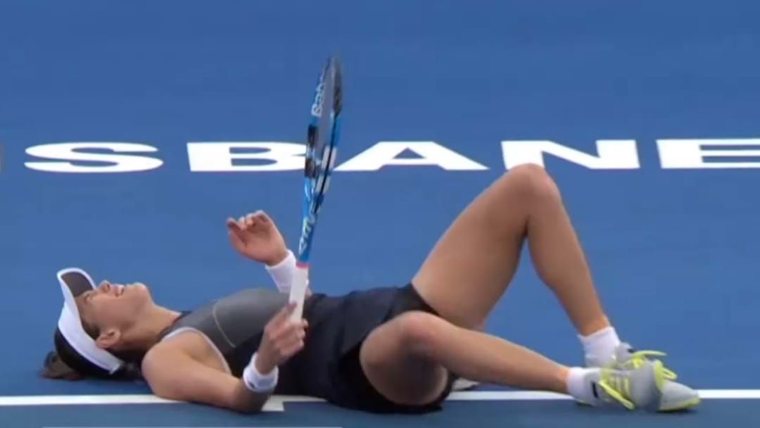 Article heading image for Top Seed Collapses Mid-Way Through Brisbane International Match With Horror Cramp