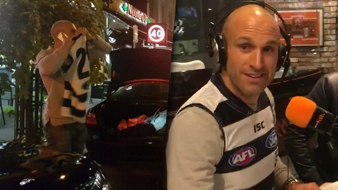 Article heading image for Chris Judd Solves The Mystery Of The Missing Cam Guthrie Jumper