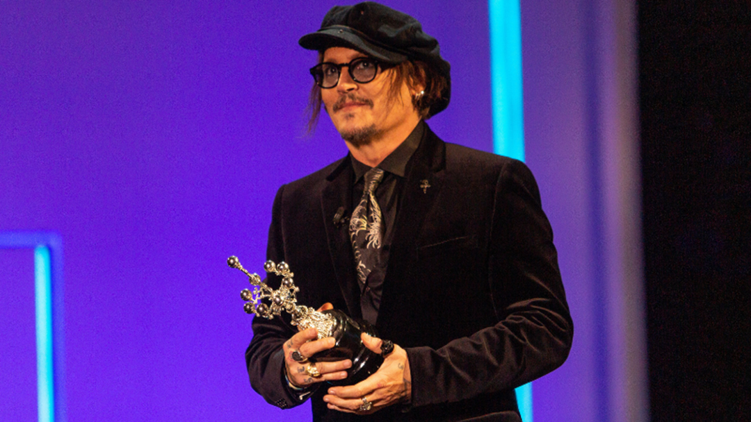 Article heading image for Johnny Depp Goes On Bizarre Rant After Accepting Lifetime Achievement Award