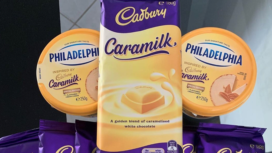 Article heading image for If Smashing Whole Blocks Of Caramilk Isn't Enough For You, Try This Caramilk Cream Cheese On For Size