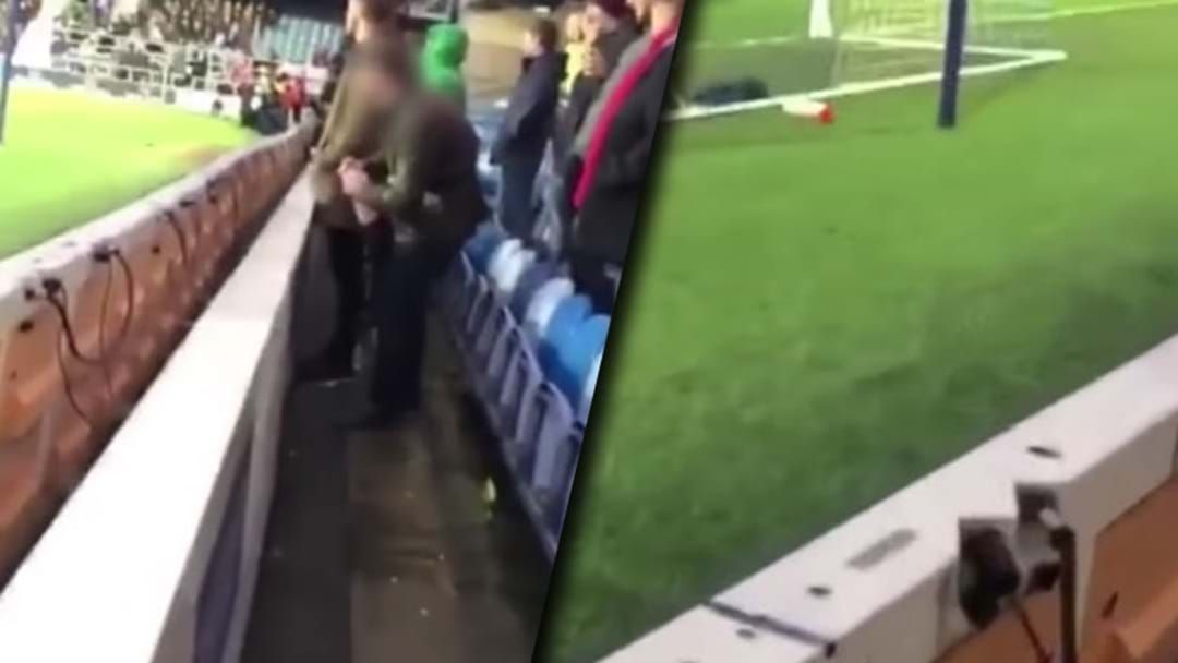 Soccer Fan Arrested After Allegedly Pissing In The Opposition Goalkeeper’s Water Bottle Triple M