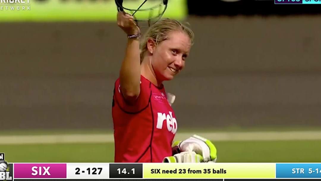 Article heading image for Alyssa Healy Absolutely Smashes A Century In The WBBL