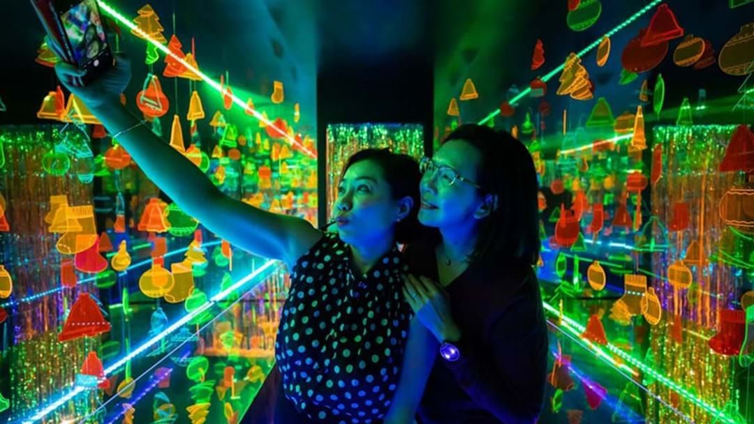Article heading image for Christmas Themed Infinity Rooms Have Popped Up In Chinatown