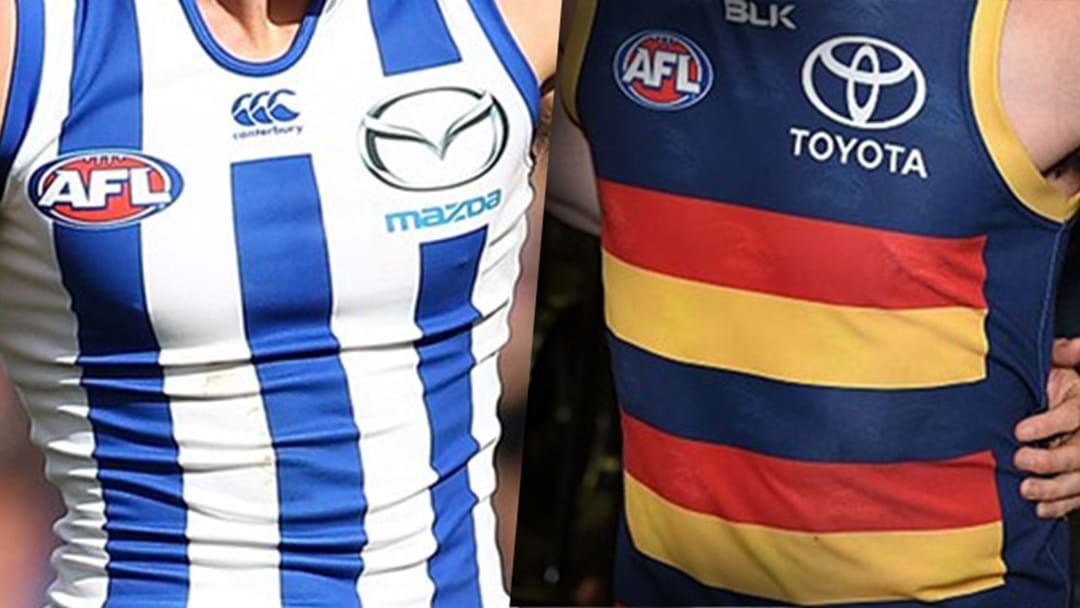 Article heading image for Late Changes For Both North Melbourne and Adelaide