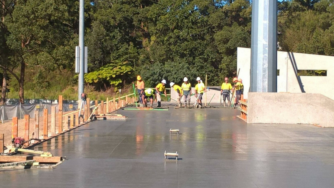 Article heading image for Concrete Slab Poured on Coffs Stadium Upgrades