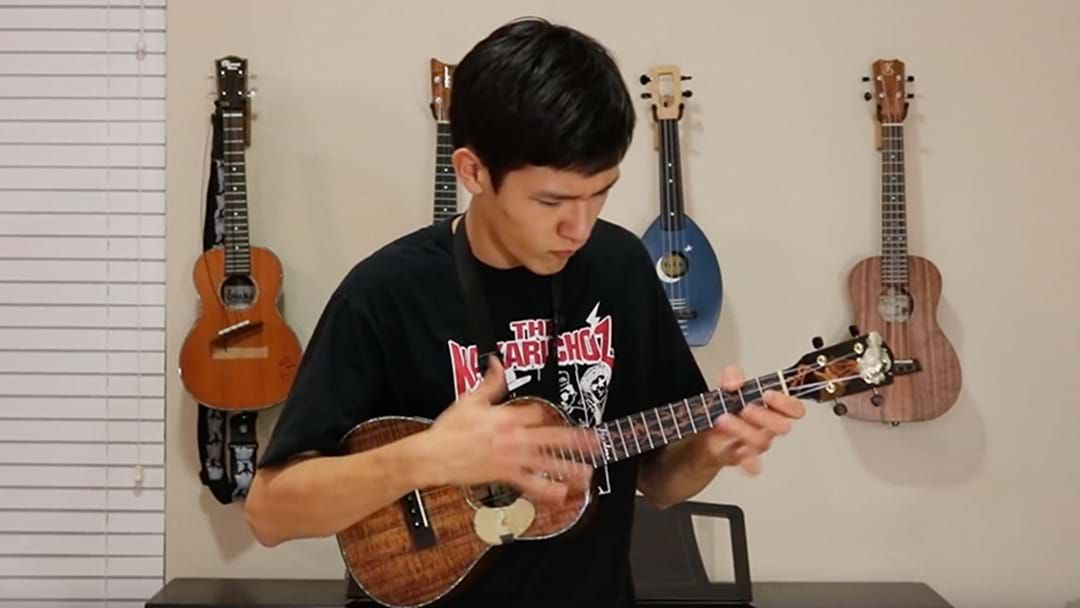 Article heading image for Young Kid Absolutely Nails An AC/DC Cover On A Ukulele