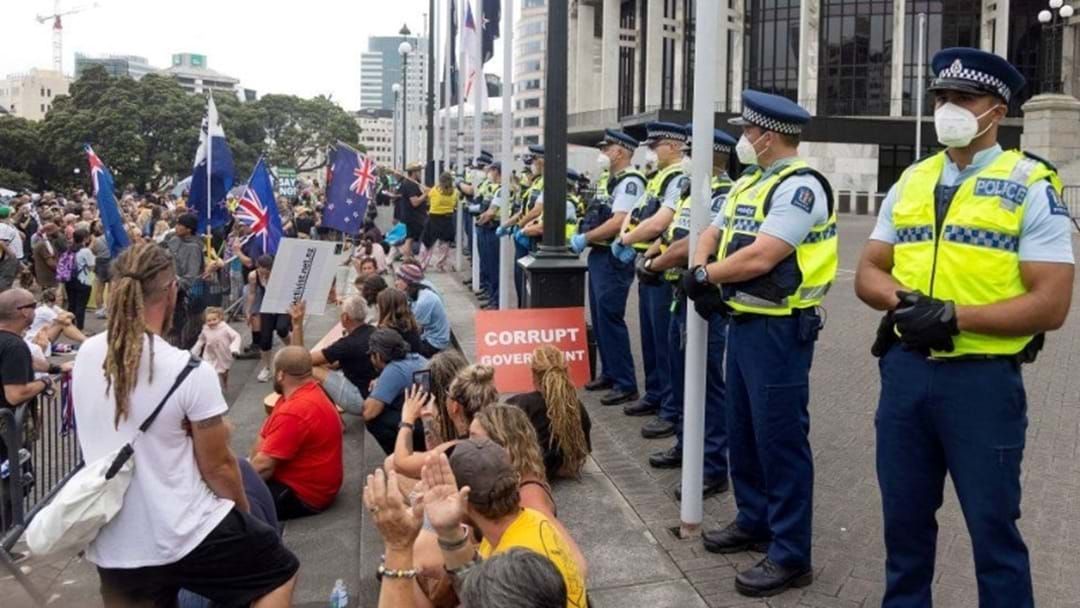 Article heading image for New Zealand Cases Almost Double Amid Anti-Vaccine Protests 