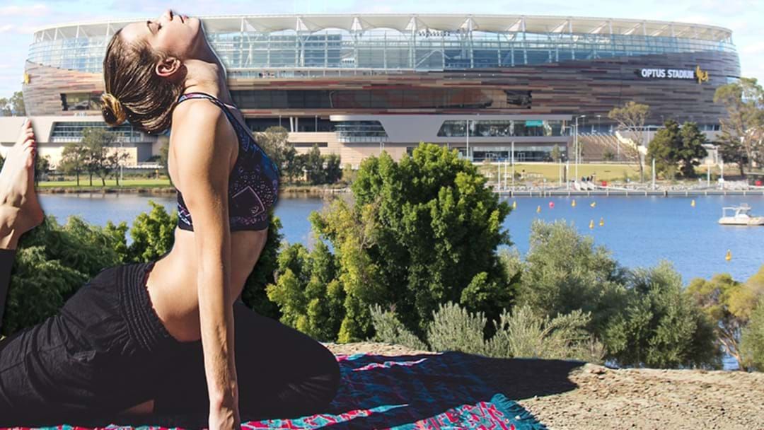 Article heading image for There's A Mass Group Yoga Session At Optus Stadium This Weekend