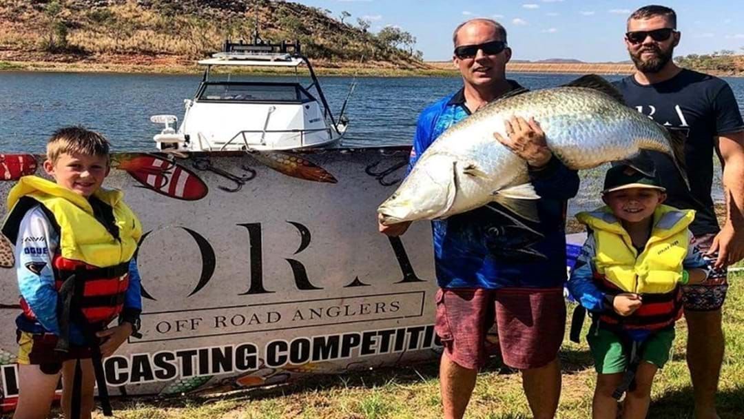 Article heading image for Mount Isa man lands Heaviest Barra and it's a whopper