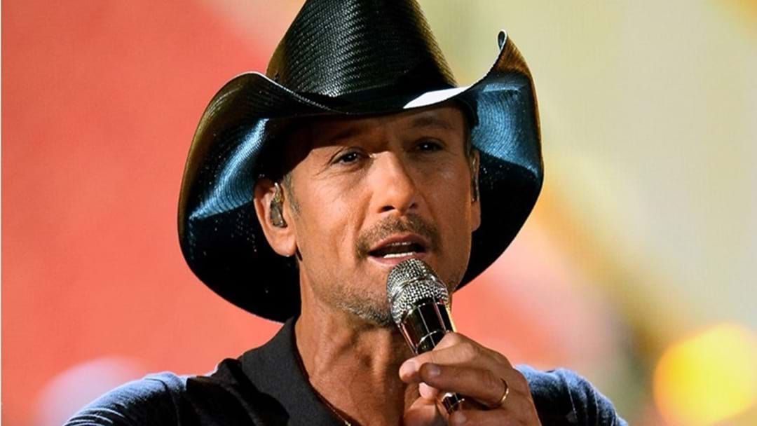 Article heading image for Tim McGraw Returns the US:  After He Collapsed on Stage in Ireland