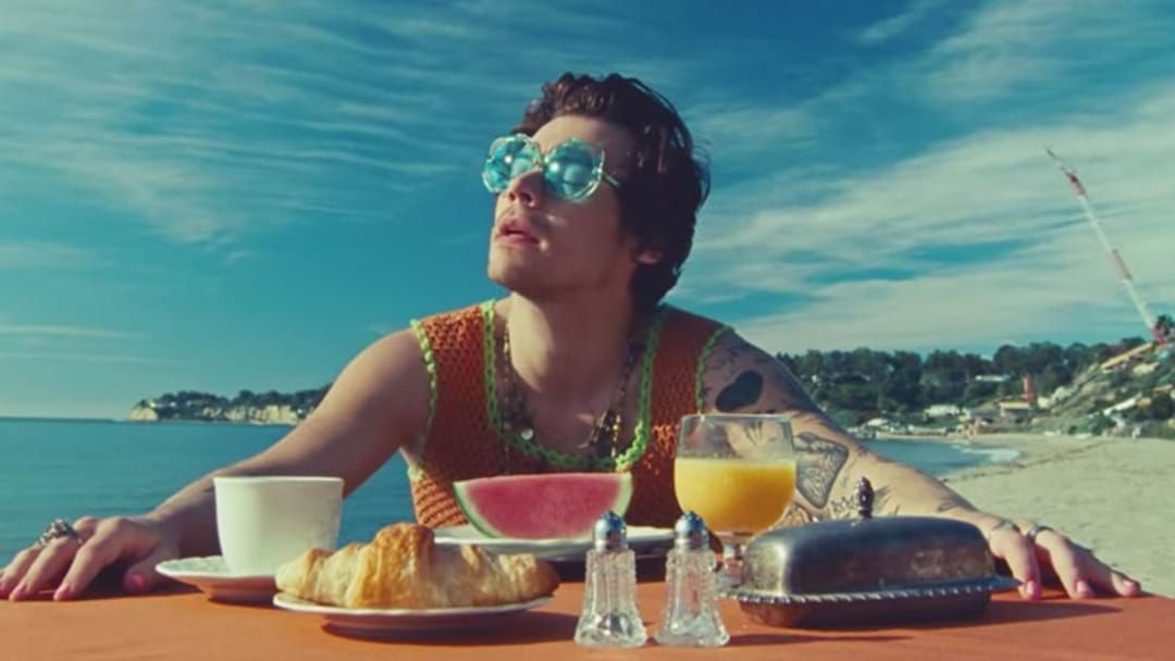 Article heading image for Harry Styles Seduces Us By Eating A Watermelon For 3 Minutes Straight In New Music Video