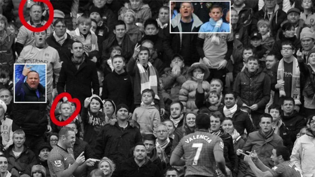 Article heading image for Ridiculous Photos Capture The Same Fans Reacting To Wayne Rooney Scoring 4 Years Apart