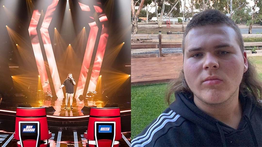 Article heading image for The Voice’s 16-Year-Old Contestant Reveals The Logic Behind His Iconic ‘Buzz-Mullet’ Look 