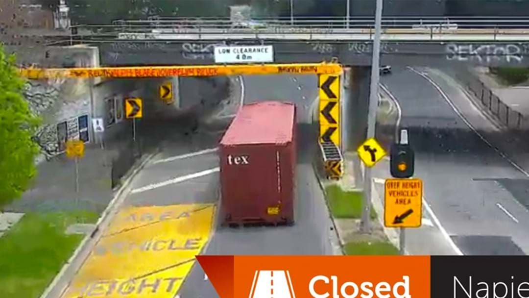 Article heading image for Melbourne's Officially Back: A Truck Has Slammed Into The Napier Street Bridge