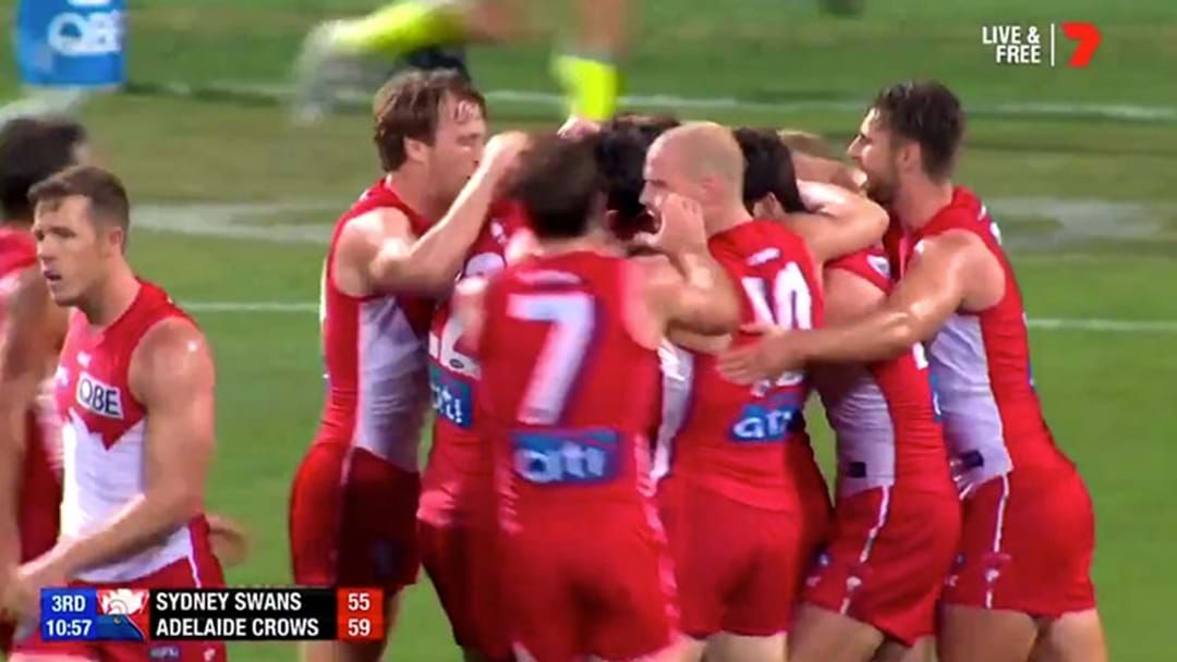 Article heading image for Watch The Great Moment The Sydney Players Get Around Gary Rohan After A Goal