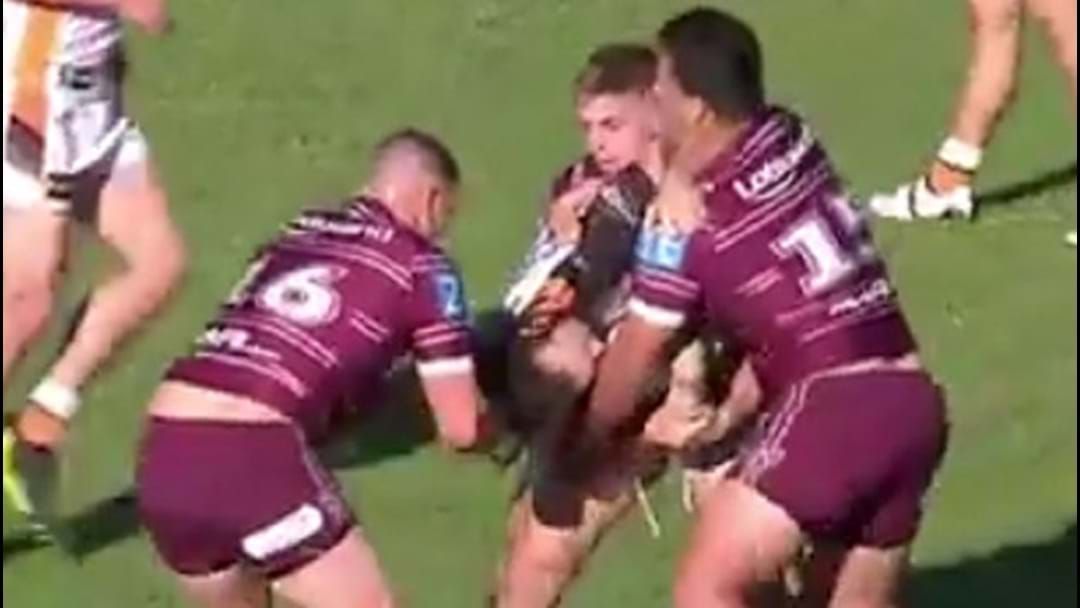 Article heading image for Darcy Lussick In Hot Water For Ugly Incident Involving Aaron Woods