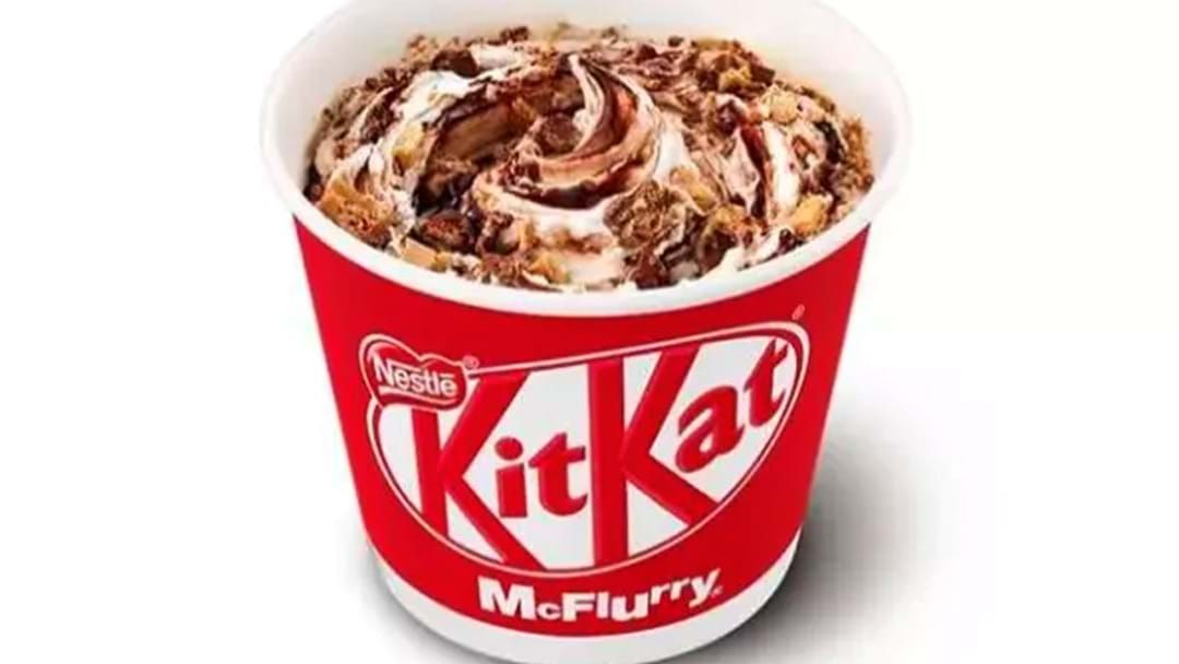 Article heading image for KitKat McFlurrys And KitKat Frappes Are Landing On The Macca's Menu From Tomorrow