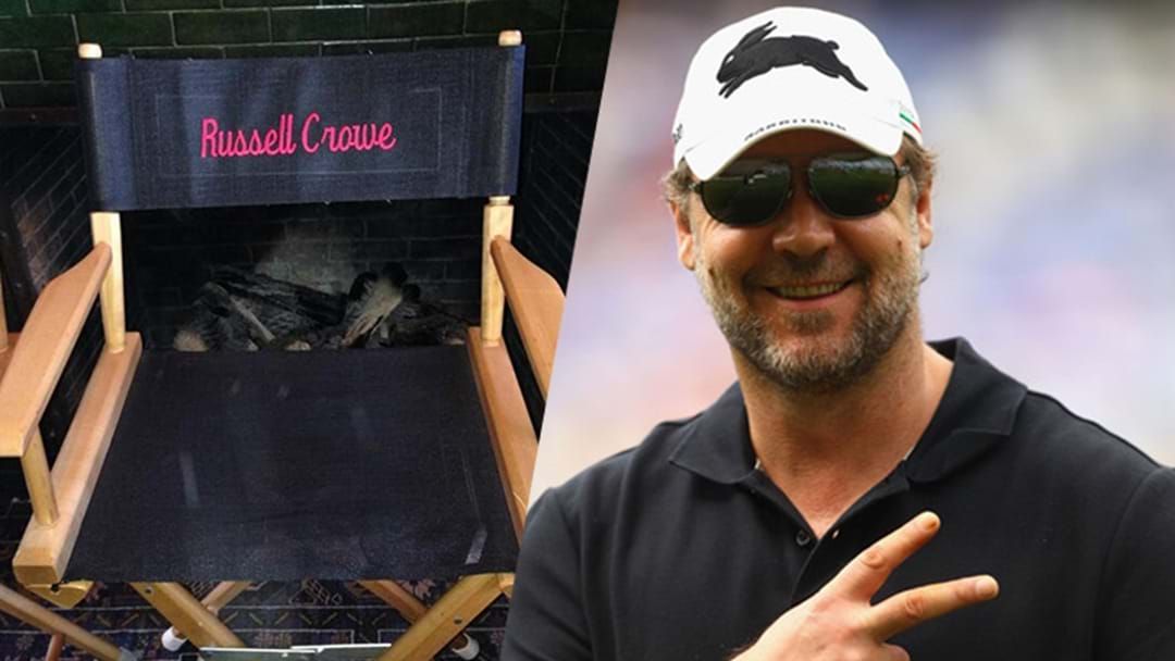 Article heading image for Russell Crowe Reveals His All-Time Movie Set Party Trick