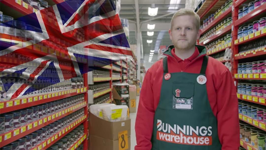 Article heading image for London Bunnings Releases Their First Ads With Pommy Staff