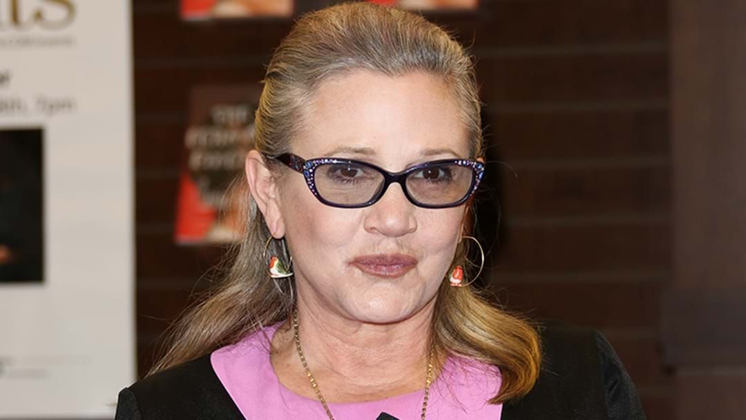 Article heading image for Carrie Fisher Suffers Massive Heart Attack