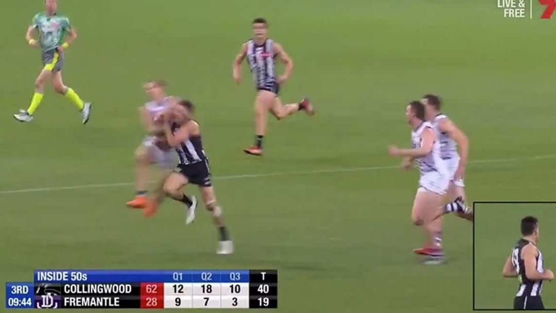 Article heading image for Nat Fyfe In Match Review Strife For Bump On Levi Greenwood